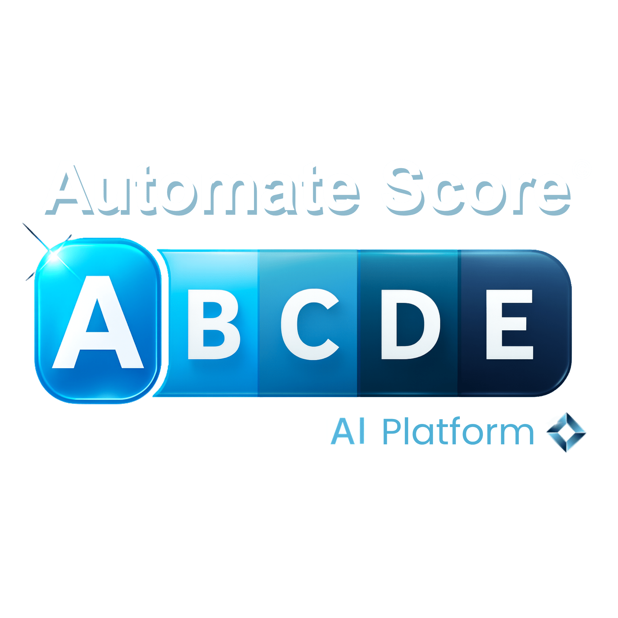 Logo Automate Score : échelle de notation de A à E de la maturité de votre automatisation des tests