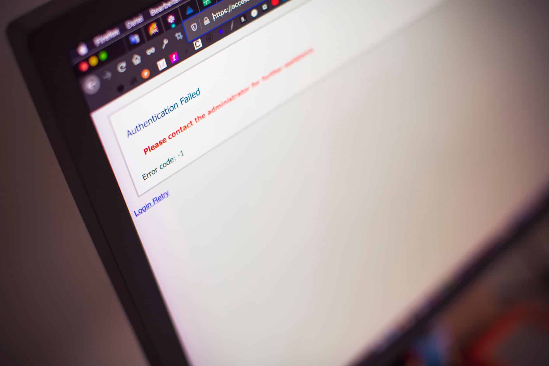 Écran affichant un message d'échec dans une chaîne de tests automatisés